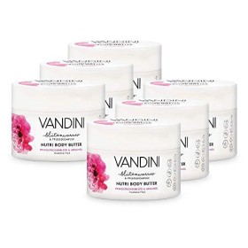 VANDINI Nutri Crème hydratante corps femme à la fleur de pivoine et à lhuile dargan - creme corps hydratante peaux sèches -