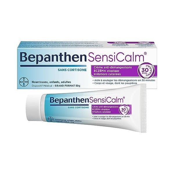 BepanthenSensicalm® Crème anti-démangeaison - Dispositif médical - Eczéma atopique, démangeaisons - Sans cortisone - Corps et