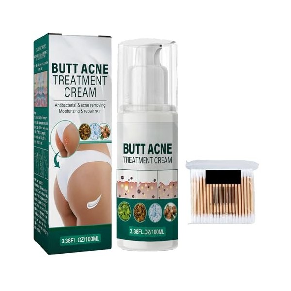 Crème Pour Les Boutons Des Fesses,Crème Délimination des Boutons des Fesses,Crème de Traitement de Lacné des Hanches,Répara