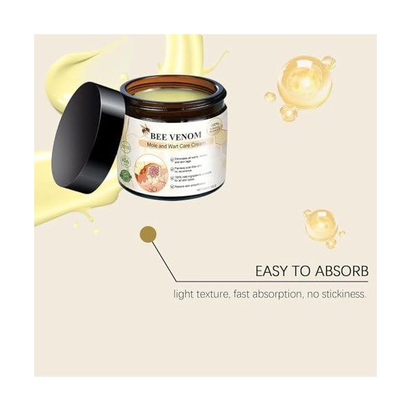 Bee Venom Treatment Cream,Crème réparatrice venin dabeille,crème hydratante hydratante,Crème hydratante au venin dabeille, 