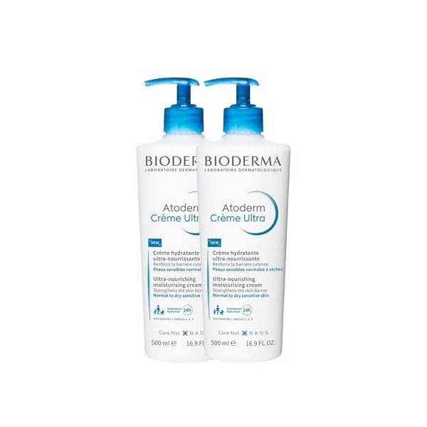 BIODERMA | Atoderm Crème Ultra | Soin Quotidien Hydratant Ultra-Nourrissant | Nourrit la Peau | Délicatement Parfumée | Très 