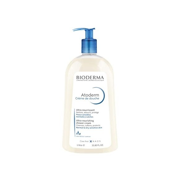 BIODERMA ATODERM Crema Ducha Familia Piel Muy Seca 1l, Único, Estándar