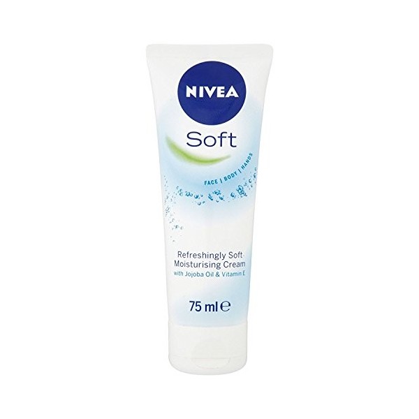 6x Nivea SOFT Moisturising Cream Tube 75ml by Nivea