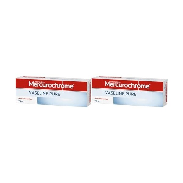 Mercurochrome Pur Vaseline, 75 ml Lot de 2 