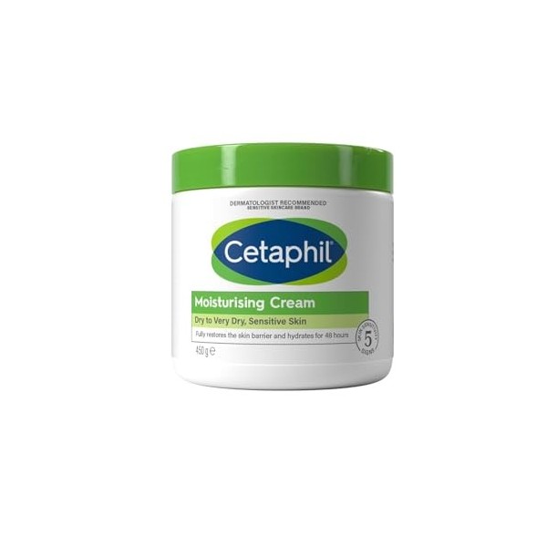 Cetaphil Crème corporelle hydratante pour peaux sèches à très sèches, 450 g