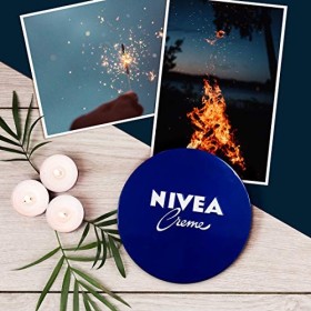 Nivea, Lot de 4 4 x 75 ml , Crème Hydratante Mains Visage Corps pour Toute la Famille, Crème Universelle Peau Souple et Hydr