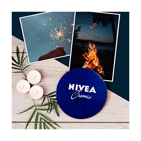 Nivea, Lot de 4 4 x 75 ml , Crème Hydratante Mains Visage Corps pour Toute la Famille, Crème Universelle Peau Souple et Hydr