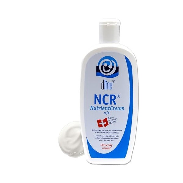 dline NCR-NutrientCream Crème grasse de qualité professionnelle - Flacon de 500 ml - Crème hydratante pour peaux sèches à trè