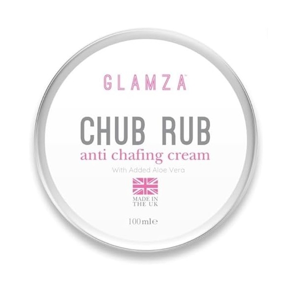 Glamza Chub Rub – crème anti-frottement, peau lisse, Solution complète pour le corps, sport, course à pied, mains, soins des 