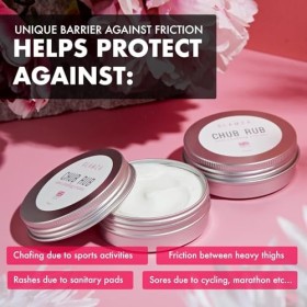 Glamza Chub Rub – crème anti-frottement, peau lisse, Solution complète pour le corps, sport, course à pied, mains, soins des 
