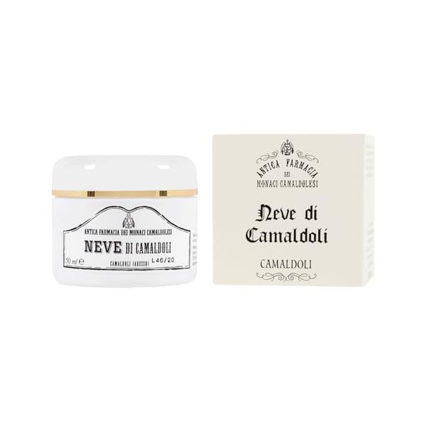 Crème Neve di Camaldoli 50 ml - Nourrissant et Élastique pour peaux sèches - Crème Visage, Mains et Corps - Produit par lAnc