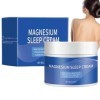 Crème de sommeil apaisante au magnésium, crème de sommeil au magnésium, crème de magnésium pour le sommeil, lotion à lhuile 