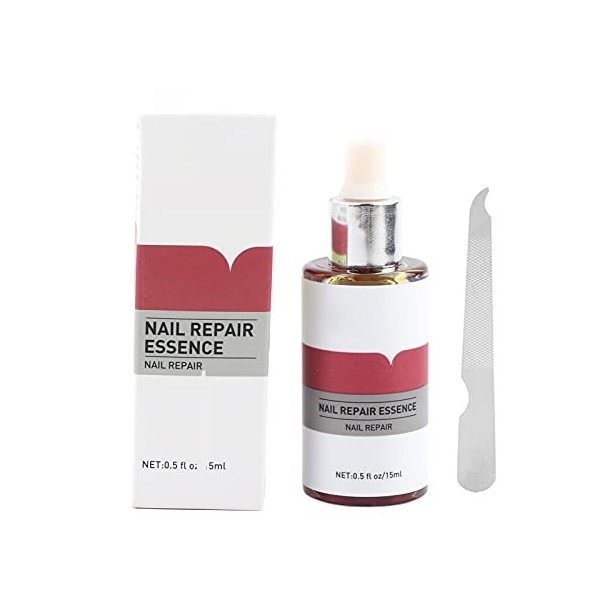 Réparation des Ongles, 15 Ml Dessence de Réparation Dongles Puissante et Naturelle Traitement des Ongles Anti-fongique, Sol