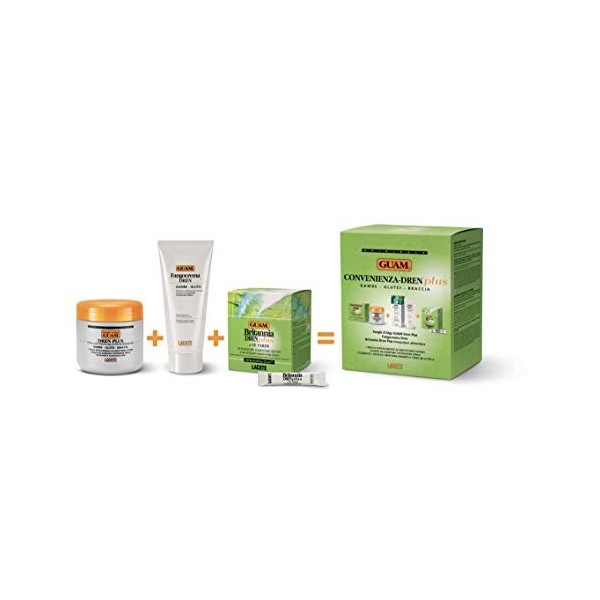 Kit Commodité Dren Plus avec 1 Boue dAlgues Marines + 1 Crème à Base de Boue + 1 Boîte de Compléments Alimentaires Britannia