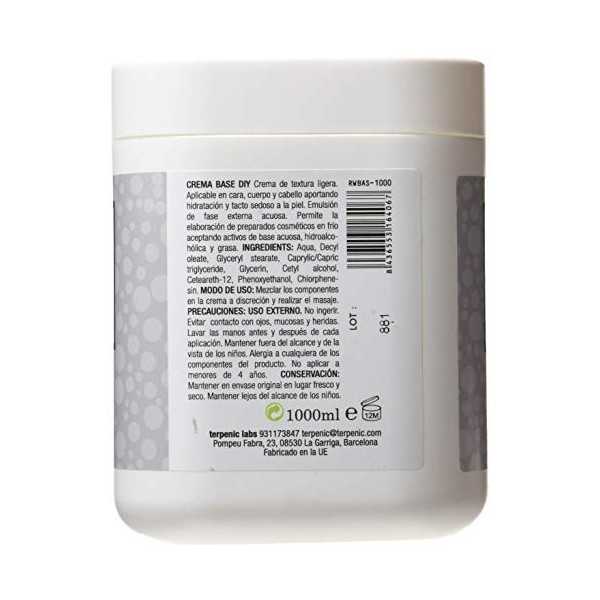 Terpenic Evopro Base crème, 1 kg, Pack de 1