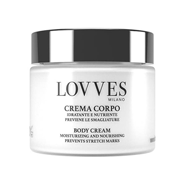 LOVVES Crème pour le Corps, Haute Cosmétique Naturelle, Hydratant Nourrissant, Prévient les Vergetures, Tonifie et Revitalise