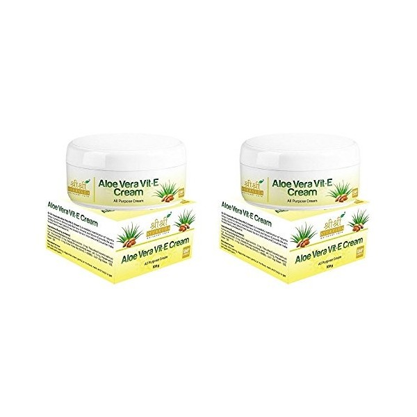 Sri Sri Ayurveda Aloe Vera VIT-E Crème 100 g lot de 2 