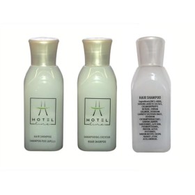 LIGNE DE COURTOISIE HOTEL B&B - 2000 pièces - SHAMPOOING CHEVEUX 30ml + GEL DE DOUCHE 30ml + APRÈS-SHAMPOOING 30ml + CREME PO