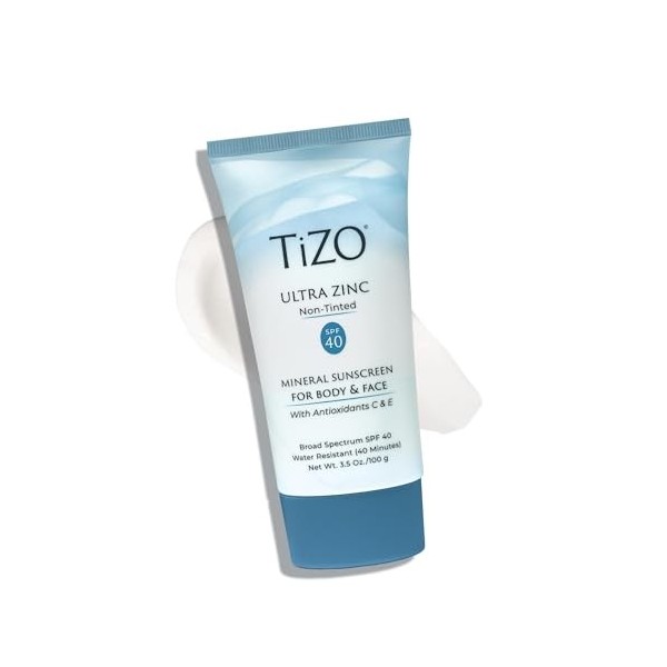 Tizo Ultra Zinc Body and Face Non-tinted SPF 40 For Unisex 3.5 oz Sunscreen