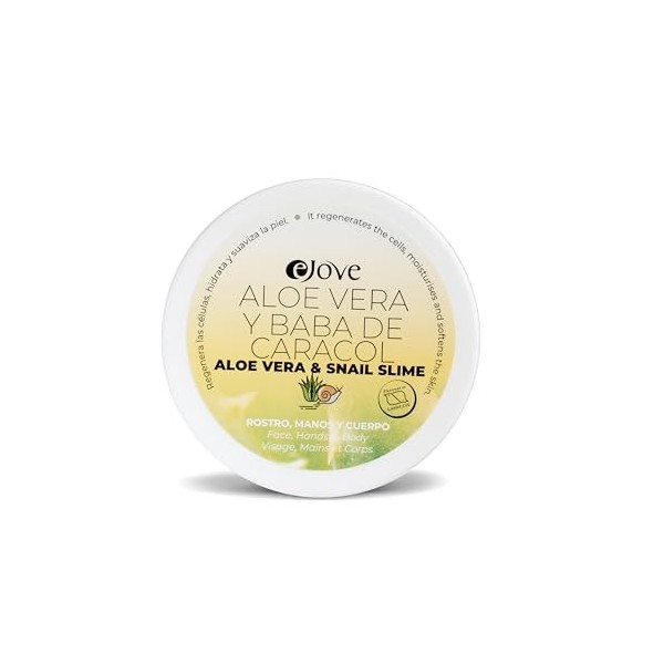 Ejove Crème à lAloe Vera et à la Bave dEscargot, 50 ml | Eclaircissement de la peau | Anti-acné | Anti-imperfections | Crèm