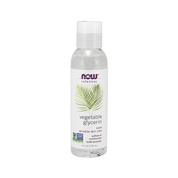 NOW Foods - Vegetable Glycerine 100% Pure Versatile Skin Care - 4 oz.