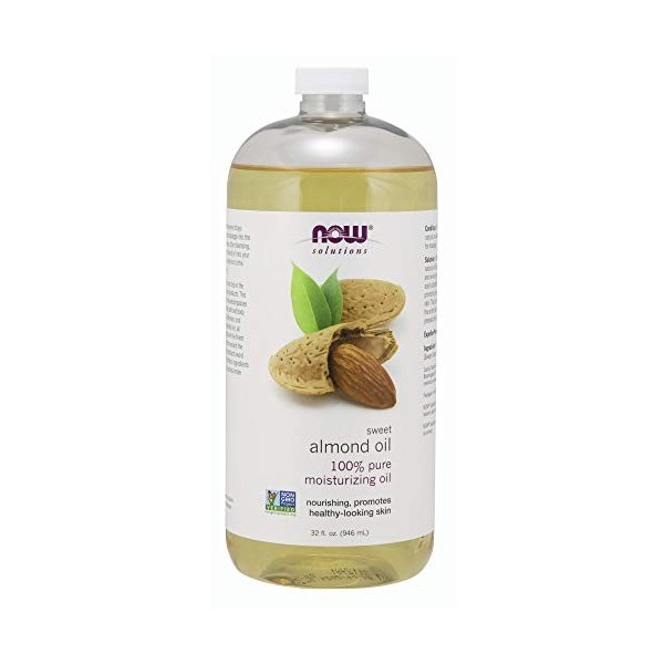 NOW Foods - NOW Solutions Huile Hydratante Naturelle Amande Douce - 32 once liquide