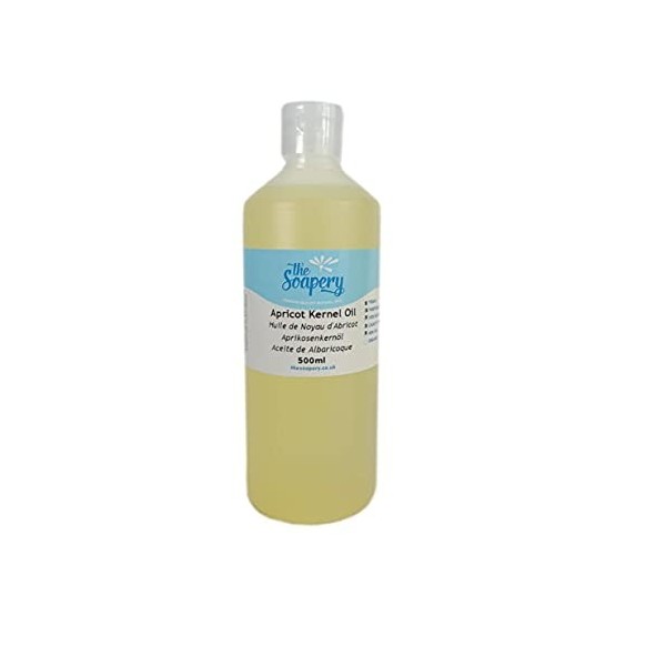 Huile de noyau dabricot 500 ml - Produit cosmétique -Huile de support pour massage et aromathérapie