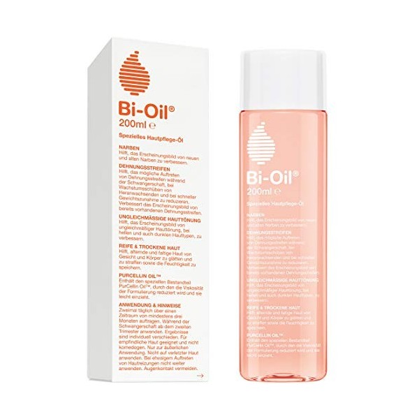 Bi-oil huile rose étui et notice en allemand 200ml