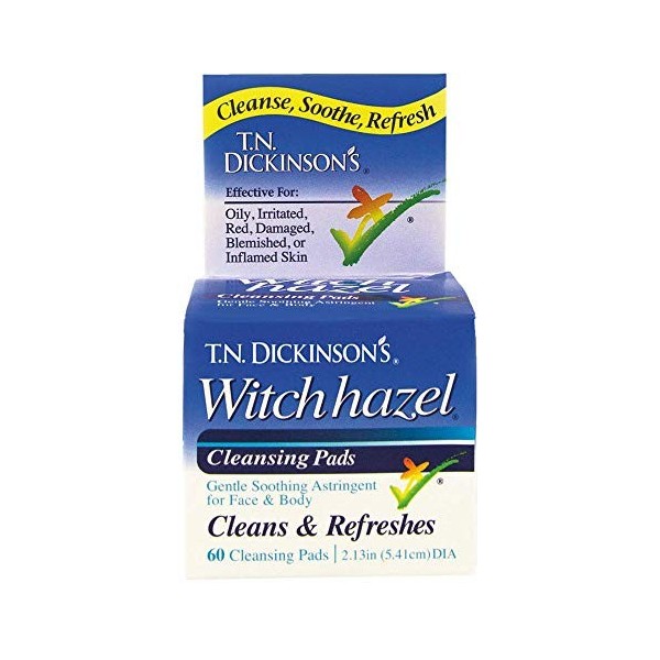 T.N. Dickinsons Hazelets Witch Hazel Pads - 60 Ea by T.N. Dickinson