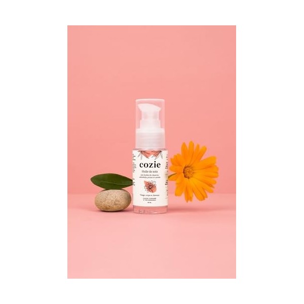 Huile de soin aux huiles de chanvre, calendula, prune et carotte