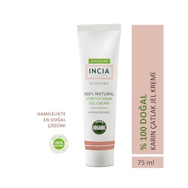 INCIA Pregnancy Belly Stretch Mark Cream - Huile davocat bio 75ml