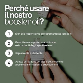 Flower Bloom, Booster Oil, Huile Multifonctionnelle pour Visage et Corps à Base de Chanvre, Hydratante et Régénérante, avec V