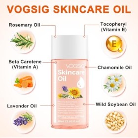 Huile De Soin Pour Le Corps, Huile De Soin, Huile Anti-Vergetures, Prévient Les Vergetures, Renforce La Fermeté Et LÉlastici