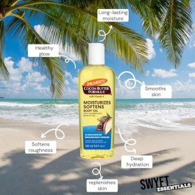 Palmers Huile corporelle et huile de noix de coco avec brosse pour le corps | 1 huile corporelle hydratante pour femme, 1 hu