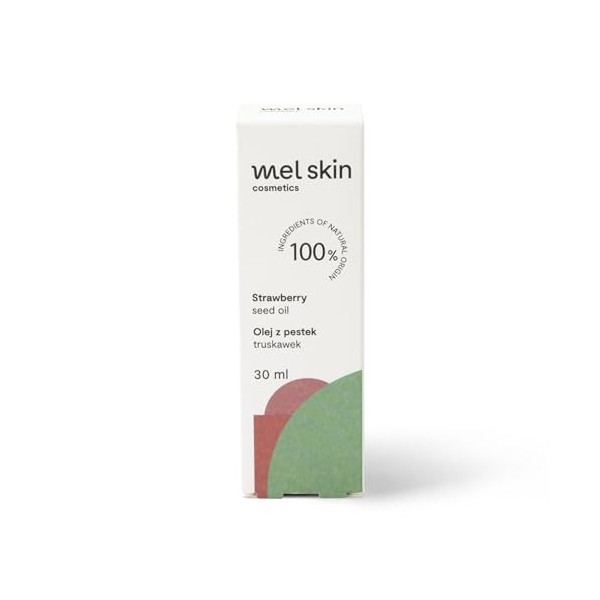 Mel Skin - Huile capillaire et visage à lhuile de pépins de fraise 30 ml - Réduction de la séborrhée, apaise les irritations