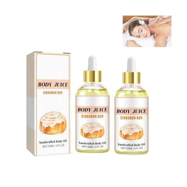 Mikabila 05, F Body Juice Oil Cinnamon Bread Huile corporelle faite à la main pour Femme,Huile Corporelle Fabriquée à la Mai