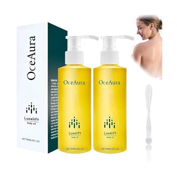 Pack de 2 Skinfirming Rajeunissant Huile, Huile Rajeunissante Raffermissante pour la Peau, Crème Raffermissante pour la Peau 