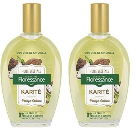 Floressance - Huile Végétale Karité - Protège et Répare - Flacon de 50 ml Lot de 2 