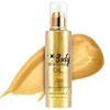 Body Oil Shimmer, Huile Pailletée pour le Corps, Illuminateur De Teint, Highlighter Maquillage Liquide, Hydratation et éclat 