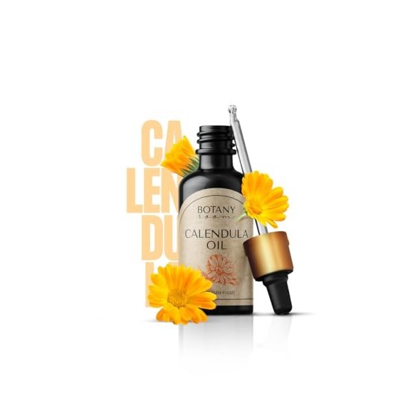 Huile de calendula pure 50 ml - Huile de calendula pure - Huile de base - Calendula Officinalis - Huile de calendula pour vis