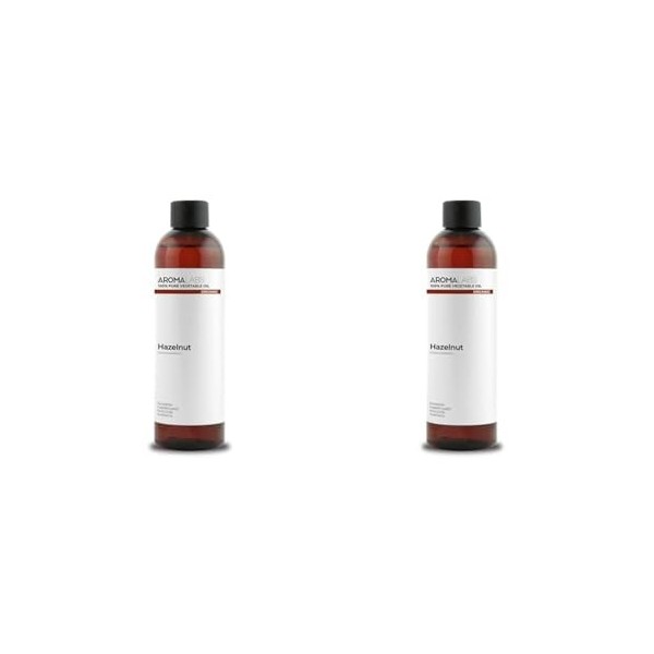 BIO - Huile végétale NOISETTE - 250mL - 100% Pure, Naturelle, Pressée à froid et Certifiée AB - AROMA LABS Marque Française 