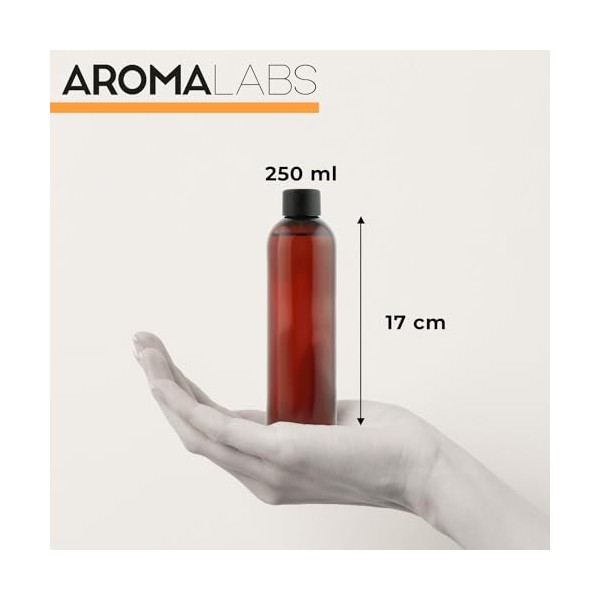 BIO - Huile végétale NOISETTE - 250mL - 100% Pure, Naturelle, Pressée à froid et Certifiée AB - AROMA LABS Marque Française 