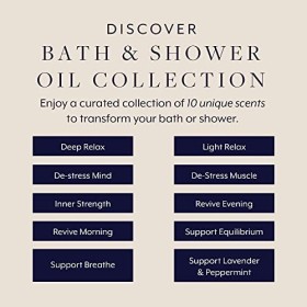 Aromatherapy Associates Coffret Cadeau Collection Dhuiles pour Le Bain et La Douche Discovery, 3 ml Lot de 10 