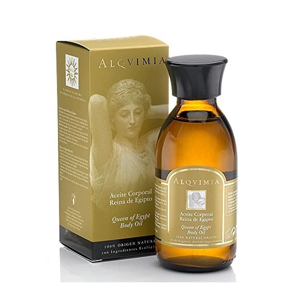 Alqvimia | Huile Corporelle Reine dEgypte | Queen of Egypt Body Oil | Huile Raffermissant et Nutritif pour Mettre en Valeur 