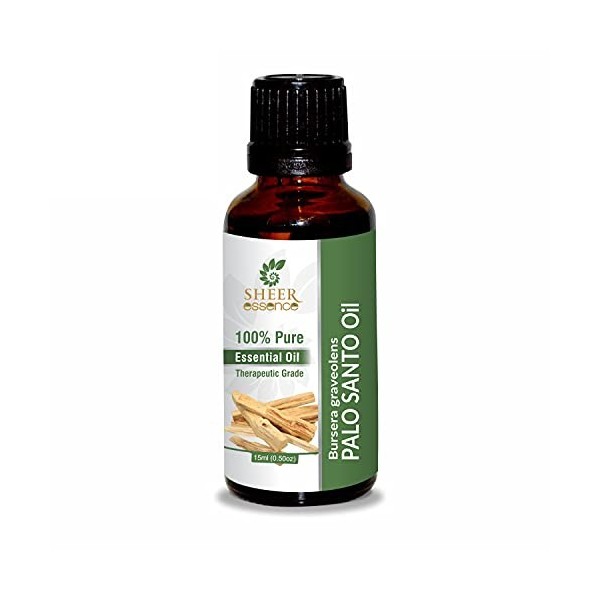 Palo Santo Oil Bursera Graveolens Essential Oil 100% Pure Natural Undiluted Uncut Therapeutic Grade Oil 33.81 Fl.OZ