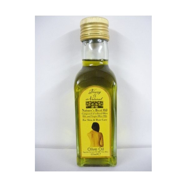 Young & Natural Olive Oil For Skin & Hair Care 125ml 100% pure olive by Young & Natural