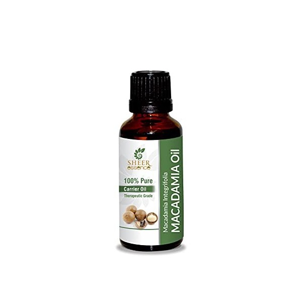 MACADAMIA OIL 100% Pure Undiluted Natural Uncut Therapeutic Grade Cold Pressed Carrier Oils For Skin, Hair And Aromatherapy 5