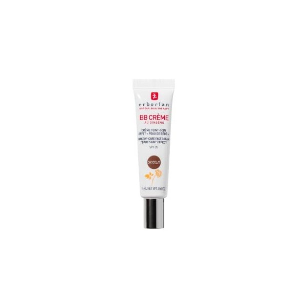 Erborian BB Crème au Ginseng - Crème teint - Soin effet "peau de bébé" - 5-en-1 cosmétique coréenne Soin du visage avec SPF 2