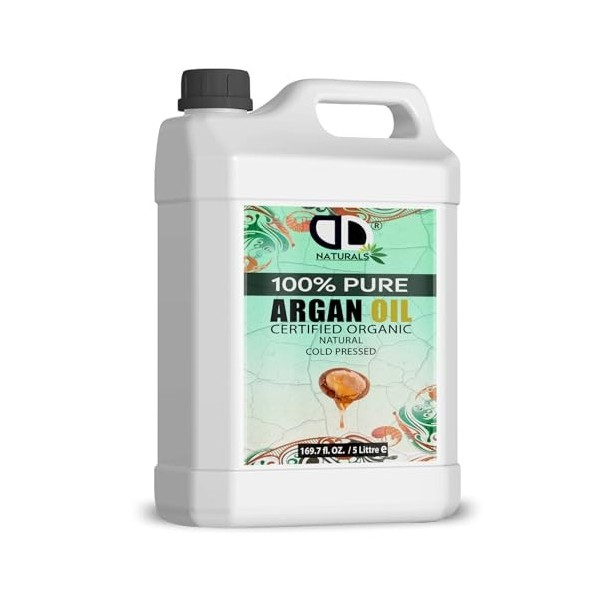 Huile dargan 100 % marocaine pure et naturelle pour le visage et le corps, riche en vitamine E pour une peau, des cheveux et