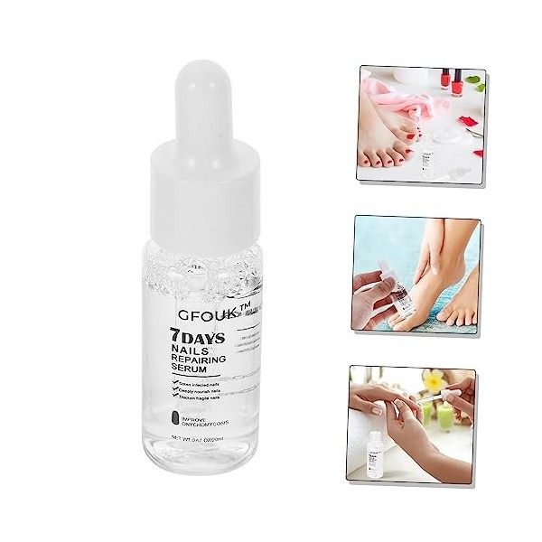 minkissy Réparation Ongles Accessoires Nail Art Accessoires Vernis À Ongles Sérum Pour Ongle Anti-Fongique Nail Solution Ongl